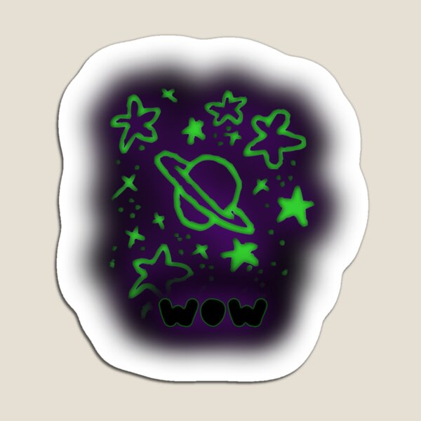 Item preview, wow, galaxy designed and sold by stickers-avavan.