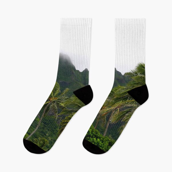 Item preview, Green Palm Trees Hawaii Against a  designed and sold by aprilfrosbury.