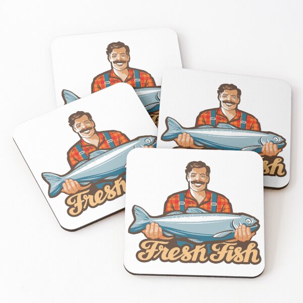 Item preview, fresh fish seller designed and sold by Tijn-W-B.