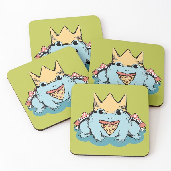 Item preview, Pizza Palace Frog no text designed and sold by comfysockz.