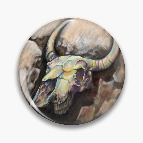 Item preview, Desert Cattle Skull Painting - Kraken Sky designed and sold by KrakenSky.