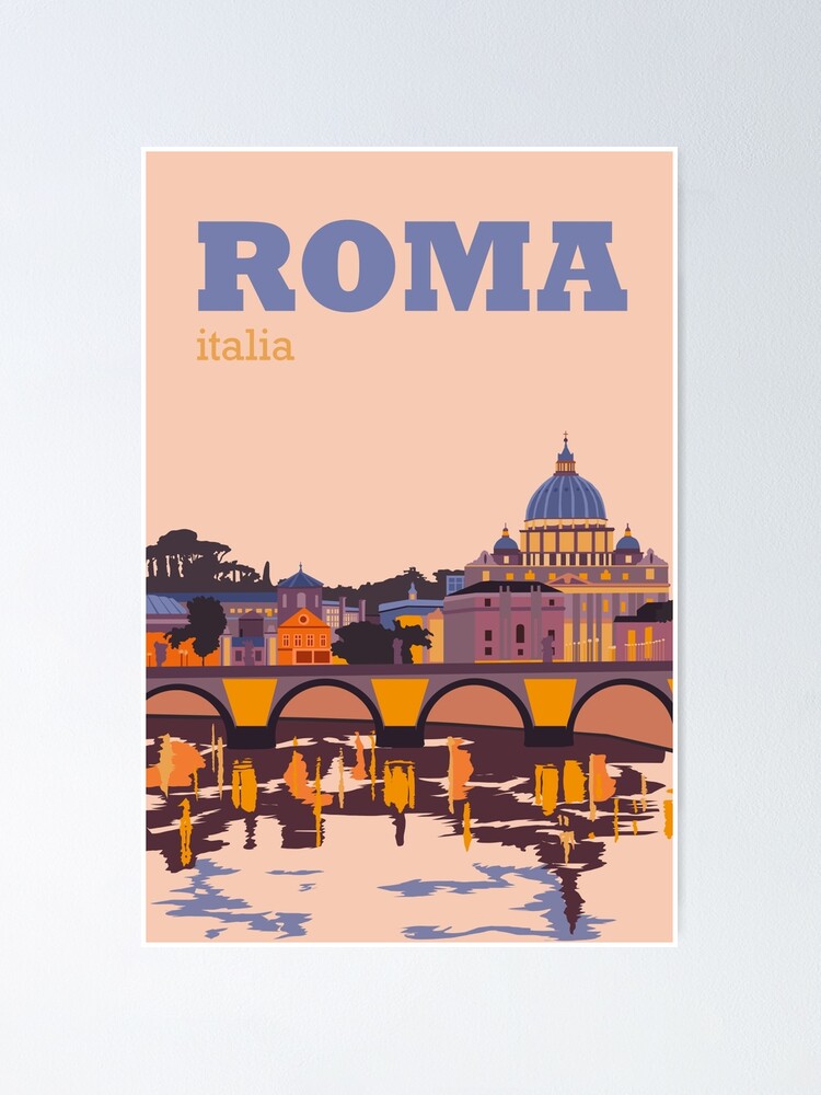 geschiedenis inflatie Gunst Rome Italy" Poster for Sale by bymirabel | Redbubble
