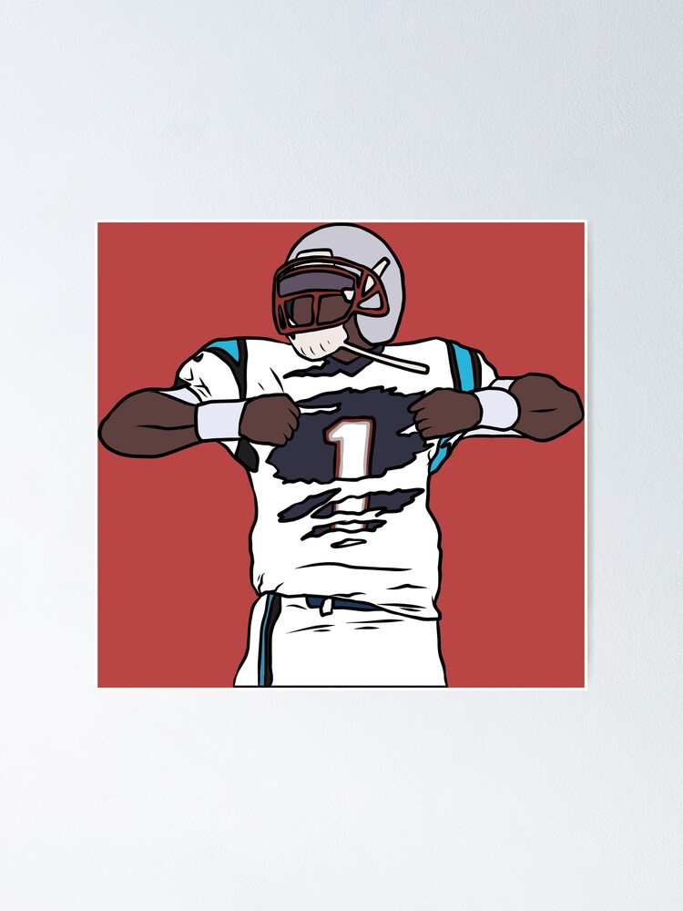 Christian McCaffrey Back-To Poster for Sale by RatTrapTees