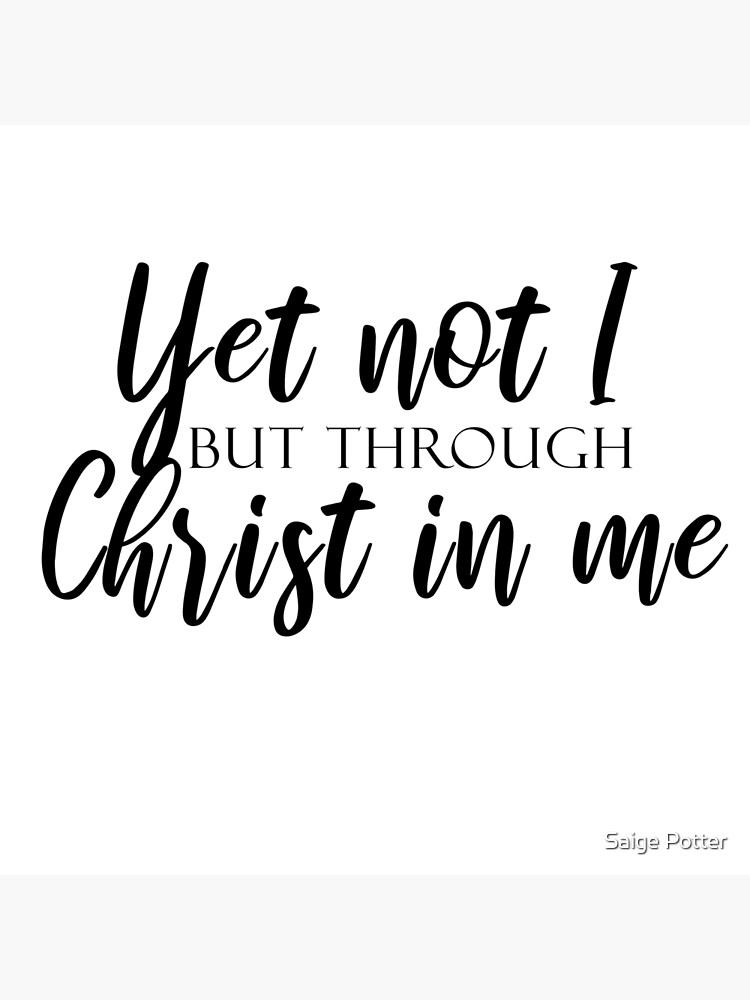 Yet Not I {Poster} Yet Not I {Poster}