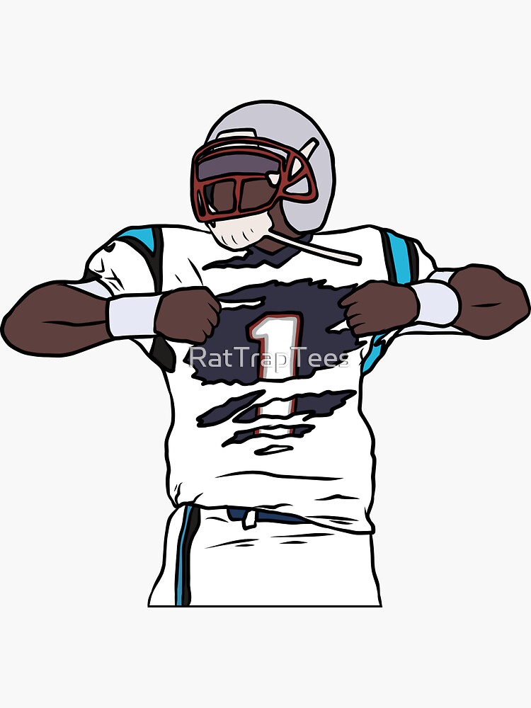 Cam Newton Patriots' Sticker for Sale by RatTrapTees