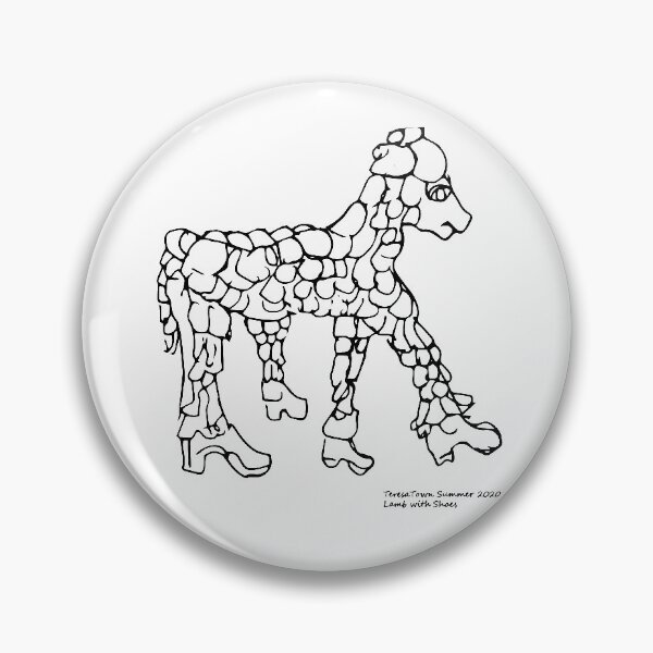 Item preview, Little Lamb and Her Sunday Shoes, TeresaTown at Redbubble Summer 2020 designed and sold by Mark Stansberry.