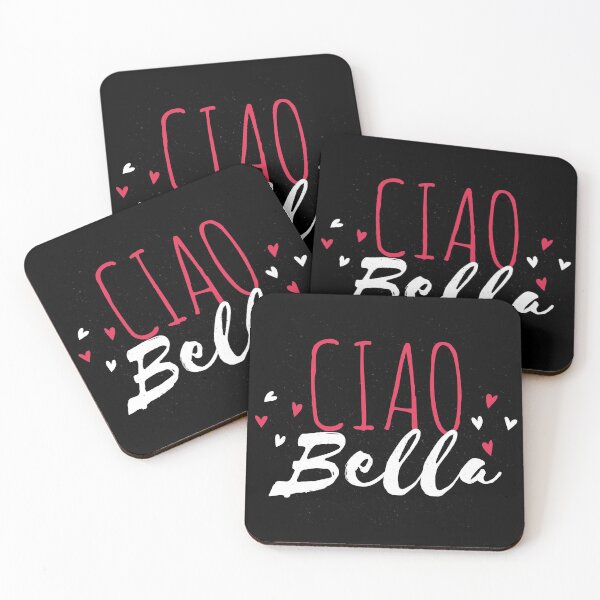 Aperçu de l'œuvre Amusez-vous et profitez de la vie avec ce motif cool Ciao Bella. Pour que les amis et la famille rient ensemble. créée et vendue par DavinciStore21.