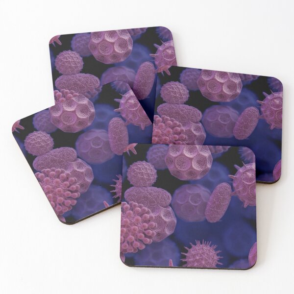 Item preview, PURPLE BACTERIA VIRUS CELLS Pattern MICROSCOPIC CELLS Image PHOTO ...Micro designed and sold by Hippiesole.