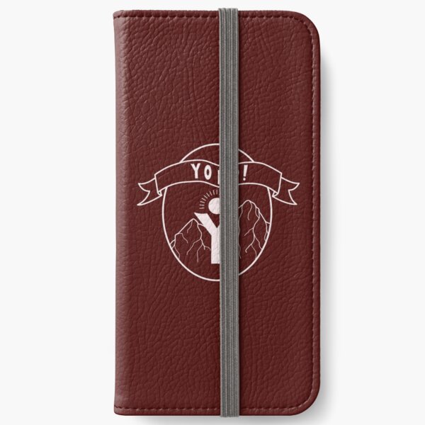 Maroon Yopp Logo iPhone Wallet