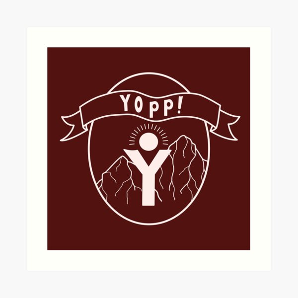 Maroon Yopp Logo Art Print