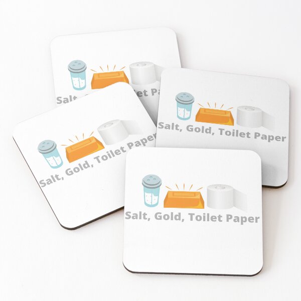 Item preview, Salt, Gold, Toilet Paper designed and sold by DrakeDuck.