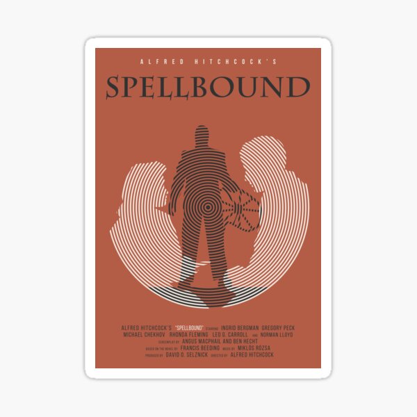 Alfred Hitchcock Spellbound Sticker