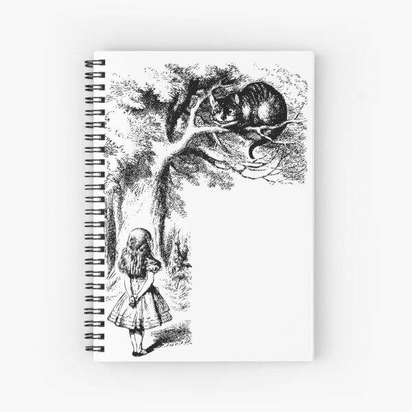 Alice in Wonderland | Cheshire Cat | Vintage Alice | Spiral Notebook