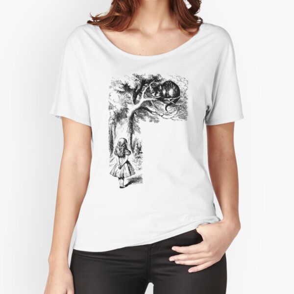 Alice in Wonderland | Cheshire Cat | Vintage Alice | Relaxed Fit T-Shirt