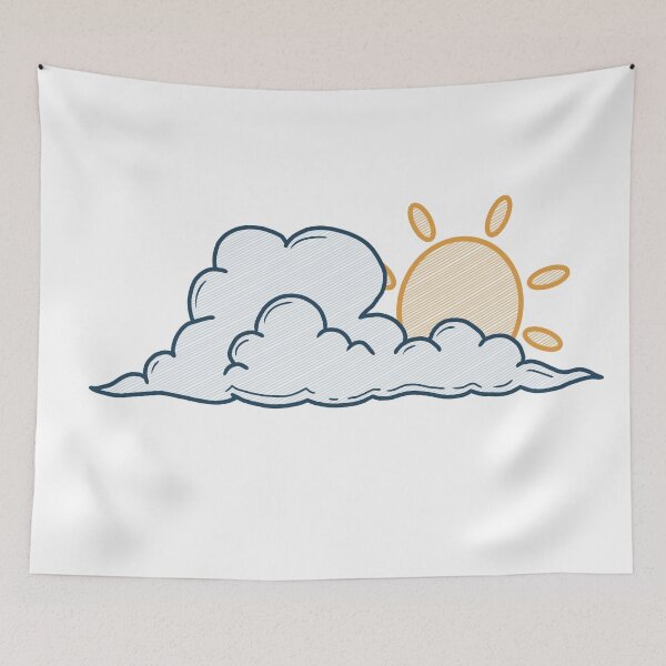 Item preview, Striped Cloud and Sun designed and sold by kayleefisherr.