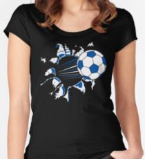 Soccer Women's Fitted Scoop T-Shirt