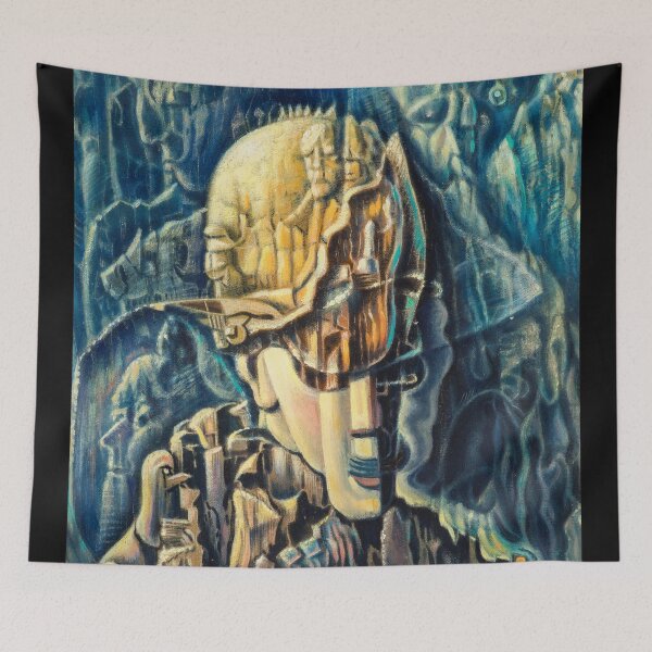 Item preview, Painting Art, Benjamin F. Berlin Paintings Artwork, Surreal Portrait designed and sold by SasyJamArt.