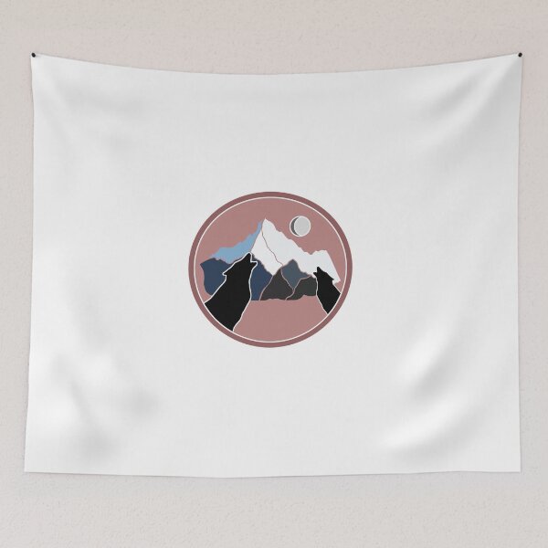 Item preview, Mountain wolf view pink  designed and sold by Tamar99.