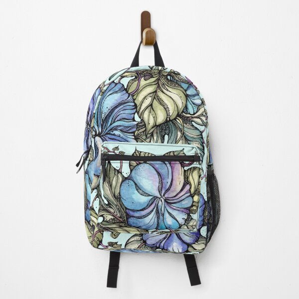 Item preview, Blue flowers designed and sold by MandalaFlowerArt.