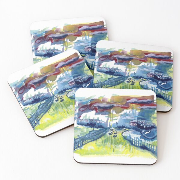 Item preview, Abstract Cow Fields designed and sold by Art of Luba.