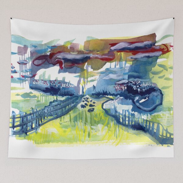 Item preview, Abstract Cow Fields designed and sold by Art of Luba.