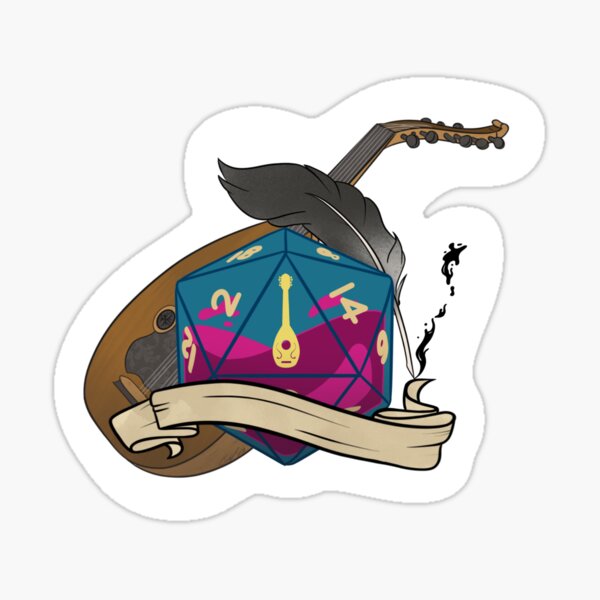 Bard D20 Sticker