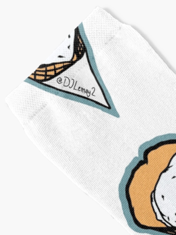 Alternate view of DJLemay2 Ice Cream Cone Socks