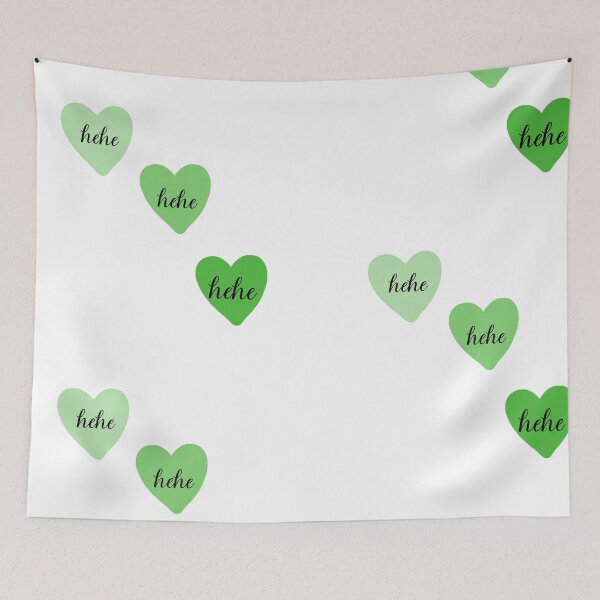 Item preview, green hehe hearts designed and sold by yktv-kloi.