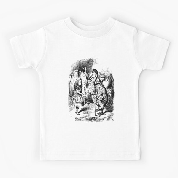 Alice in Wonderland | Dodo Presenting Thimble to Alice | Vintage Alice | Kids T-Shirt