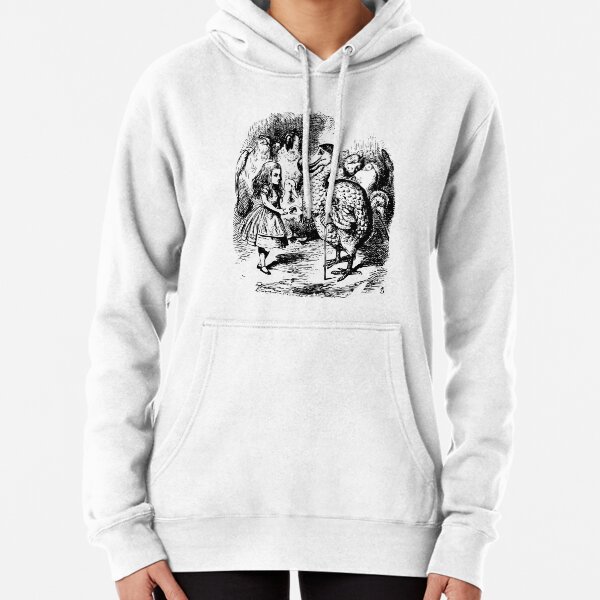 Alice in Wonderland | Dodo Presenting Thimble to Alice | Vintage Alice | Pullover Hoodie