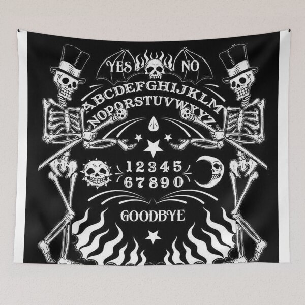 Item preview, Too Fast Skeleton OUIJA Board poster designed and sold by bazilebetty.