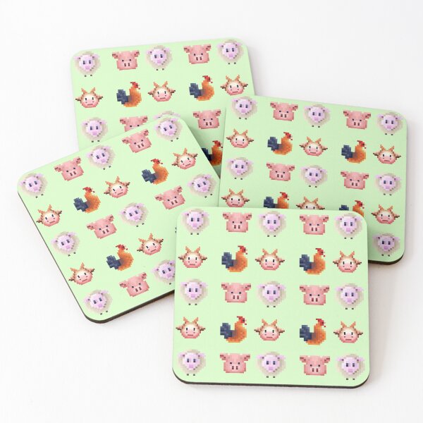 Item preview, Pixelated Farm Animals designed and sold by HopeDetour.