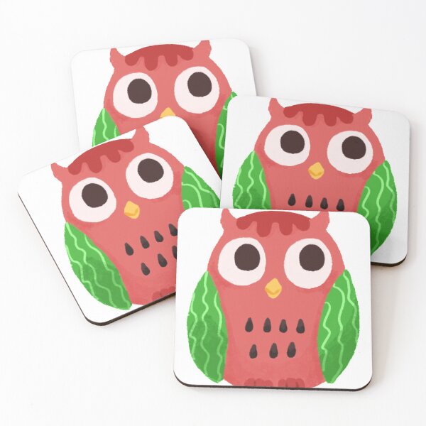 Item preview, Owl Watermelon Illustration designed and sold by lagrecacreation.