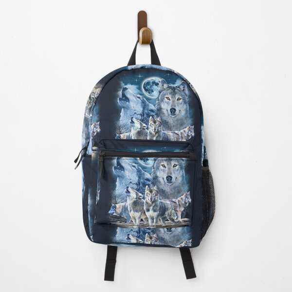 Wolf Fox 3 Wolf Animal Graphics Art Backpack
