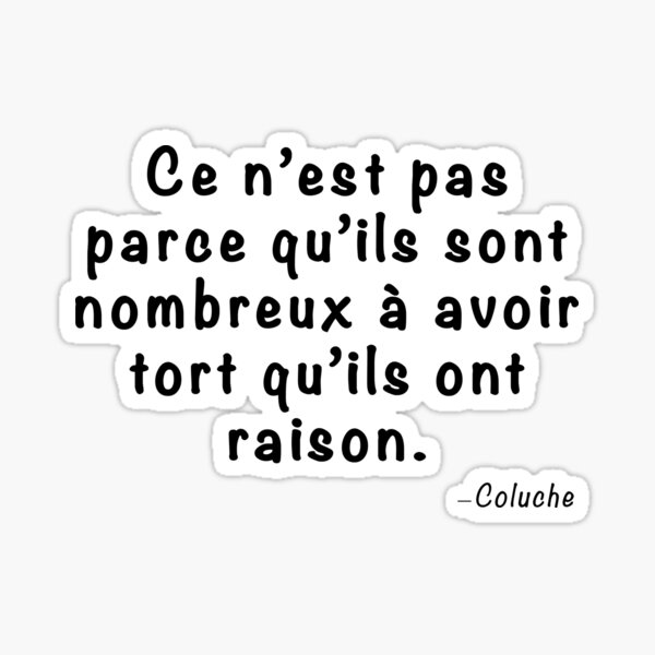 Coluche Stickers Redbubble