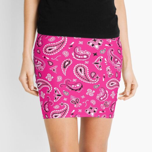 pink bandana skirt