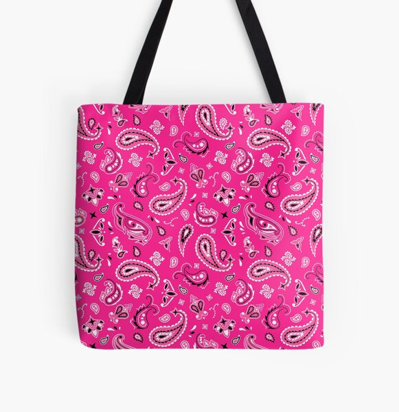 Pink Bandana Pattern Tote Bag for Sale by GutsyShop