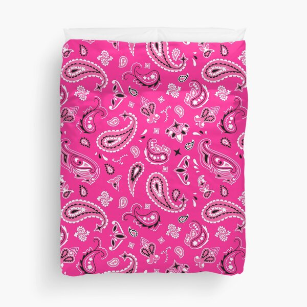 Pink Bandana Duvet Cover