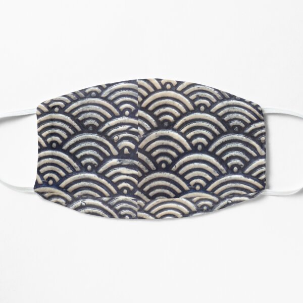 Indigo Waves Flat Mask