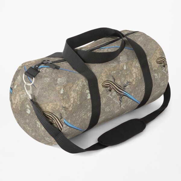 Blue Tailed Lizard I with artist's signature Duffle Bag