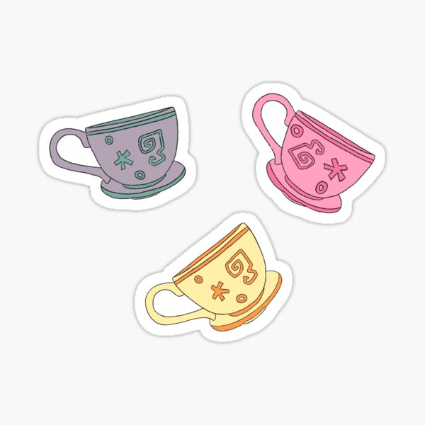 Cute Teacups Sticker