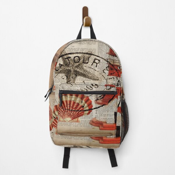 Item preview, dark academia vintage sea shells nautical lighthouse designed and sold by LEILA ART SPACE.