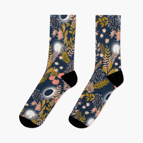 Item preview, Fireflies in the Night Sky Garden Gold Silver designed and sold by Cecilia Mok.