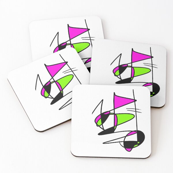 Item preview, flourescent pink/green abstract designed and sold by themotivational.