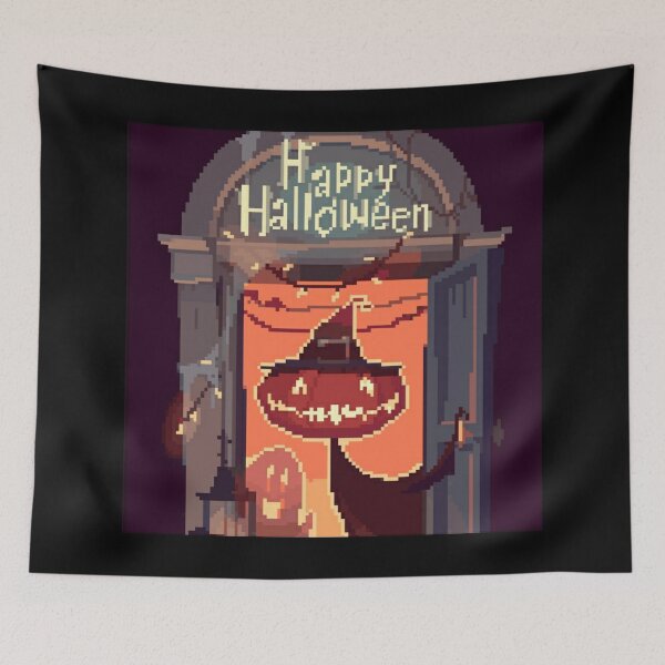 Item preview, Pixelated Happy Halloween designed and sold by HopeDetour.