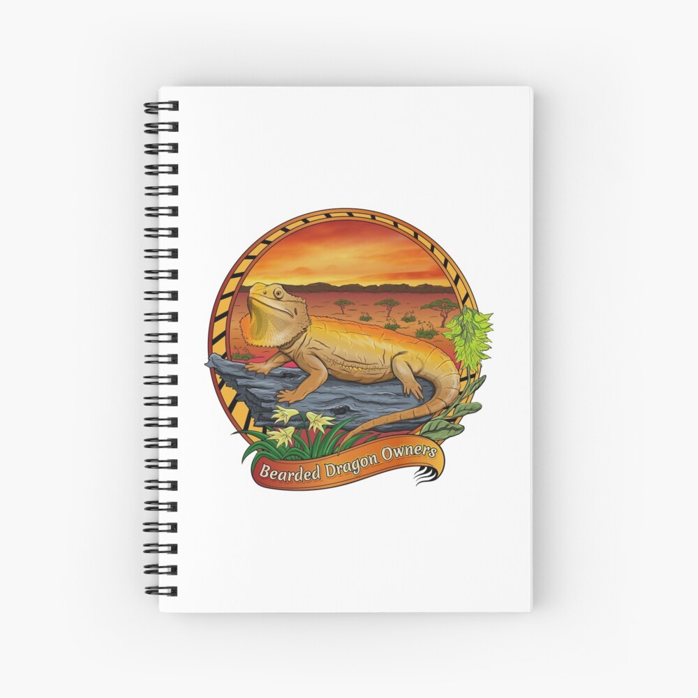 Item preview, Spiral Notebook designed and sold by PogonaVitticeps.