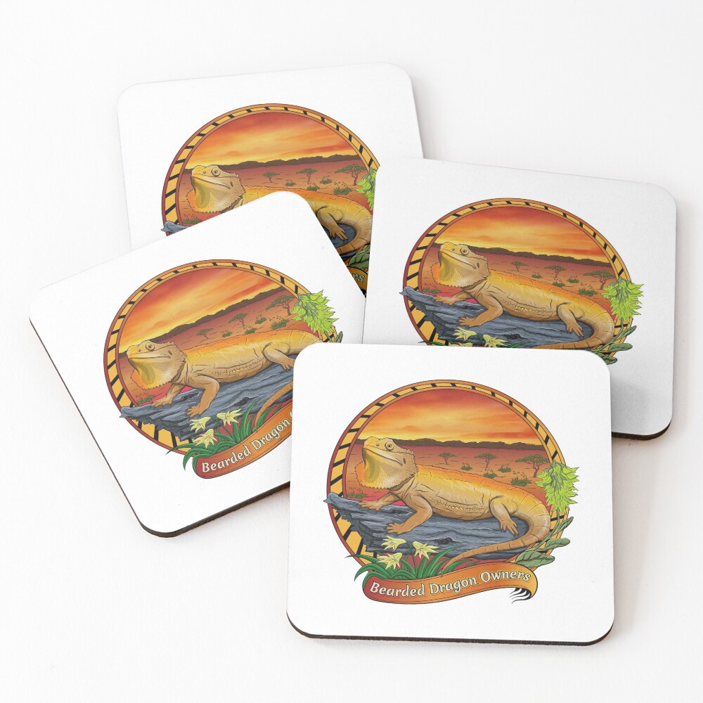 Item preview, Coasters (Set of 4) designed and sold by PogonaVitticeps.