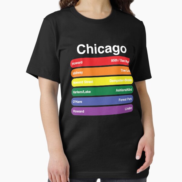 Item preview, Chicago Pride Rainbow Flag Color Metro Train Lines LGBTQ designed and sold by goodfriendkyle.