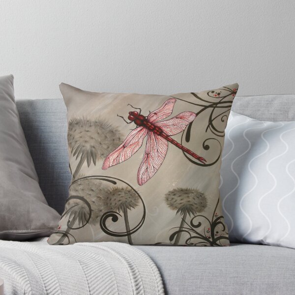 Big red Throw Pillow