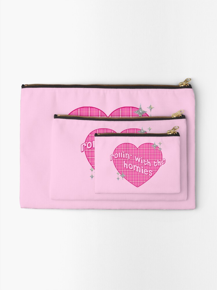 Alternate view of rollin' with the homies Zipper Pouch